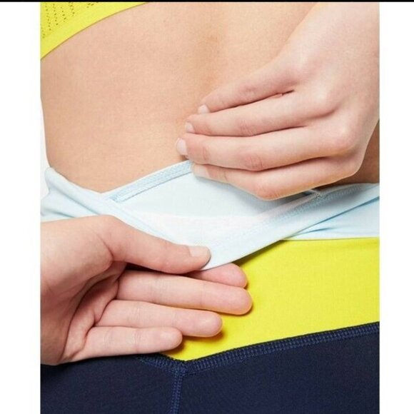 NIKE Blue & Yellow Colorblock Leggings, Mid Rise, Multiple Sizes, NWT!! - Picture 4 of 11